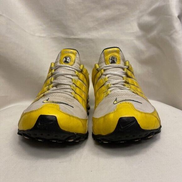 Vintage Nike Shox Oregon Ducks Running Shoes Sneakers Yellow Green UofO Mens 10 main image 3